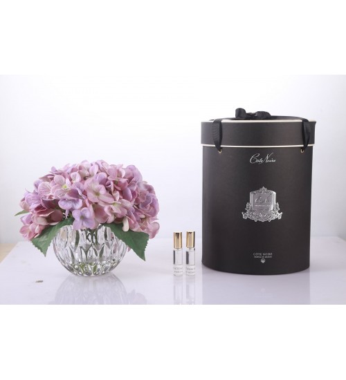 Cote Noire LHY04 绣球花透明杯-紫色-白色绣球
